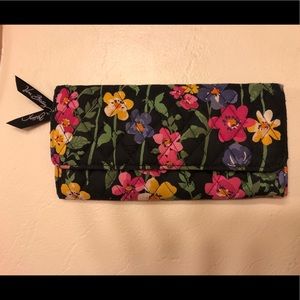 Vera Bradley Trifold Wallet in Wildflower Garden